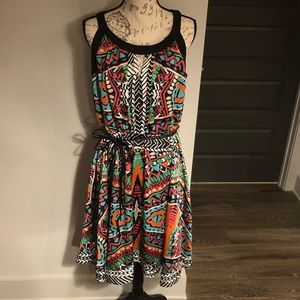 NWOT Multi-colored Print Dress😍